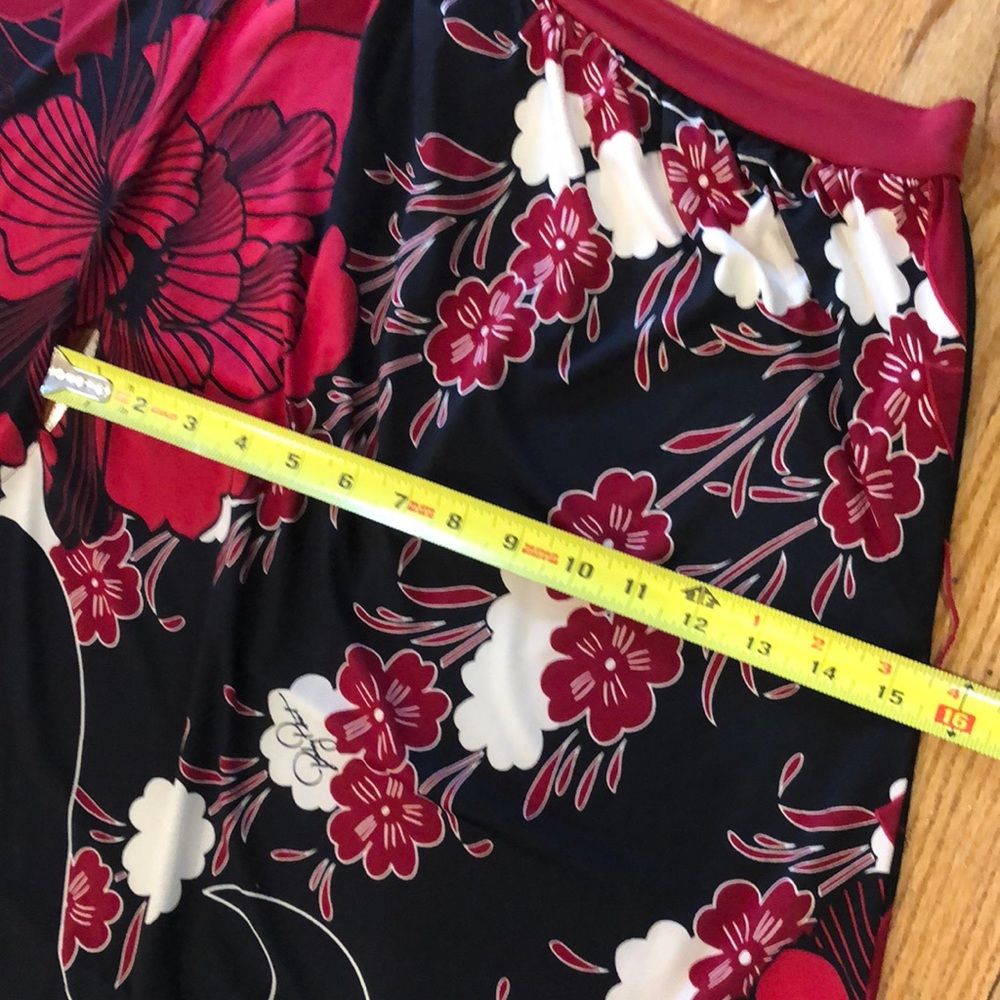 NWT  Baby Phat Y2K Red floral Flower mini Tunic Dress S Small - Picture 5 of 13